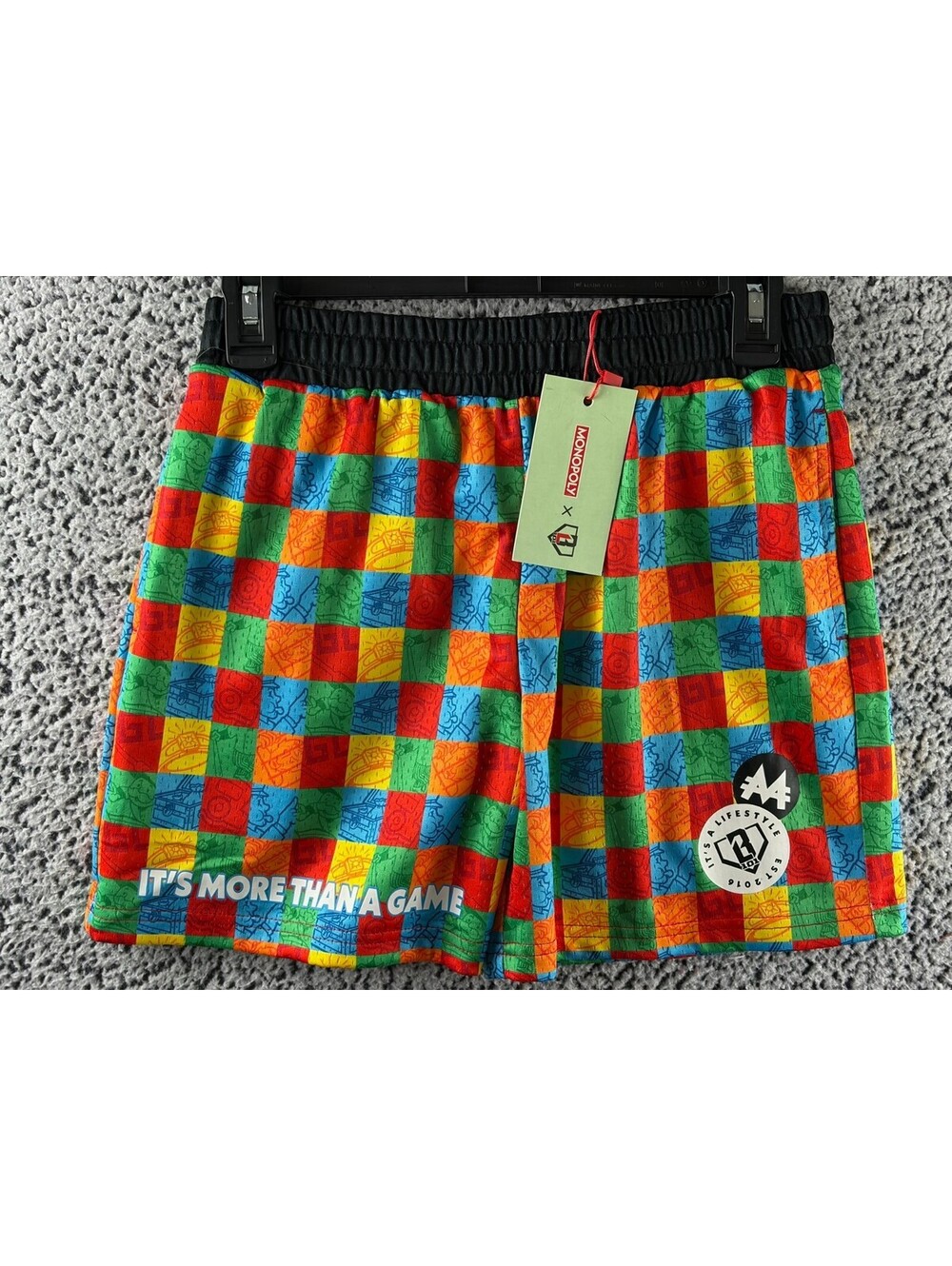 Baseball Lifestyle 101 x Monopoly Youth Large Colorway Collector Shorts NWT